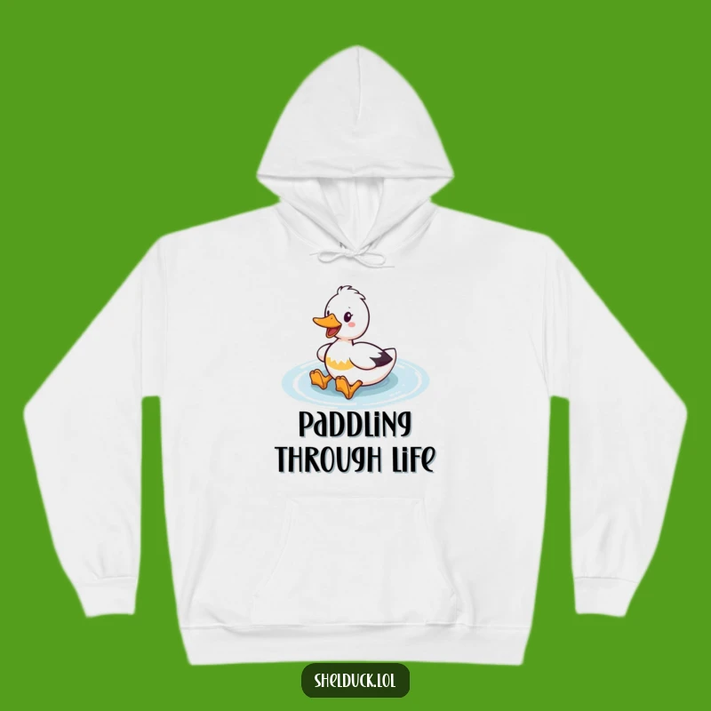 Funny Shelduck Hoodie: Enthusiastic Paddler, Cozy Waterfowl Gift