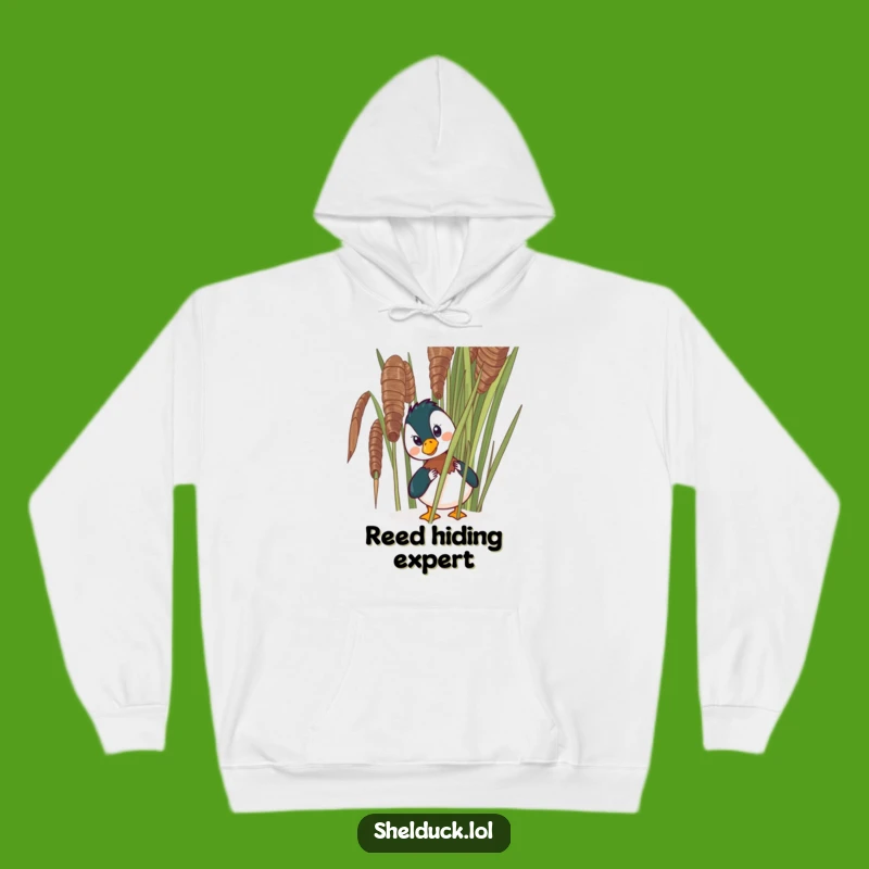 Funny Shelduck Peeking Hoodie - Cozy Comical Bird Gift