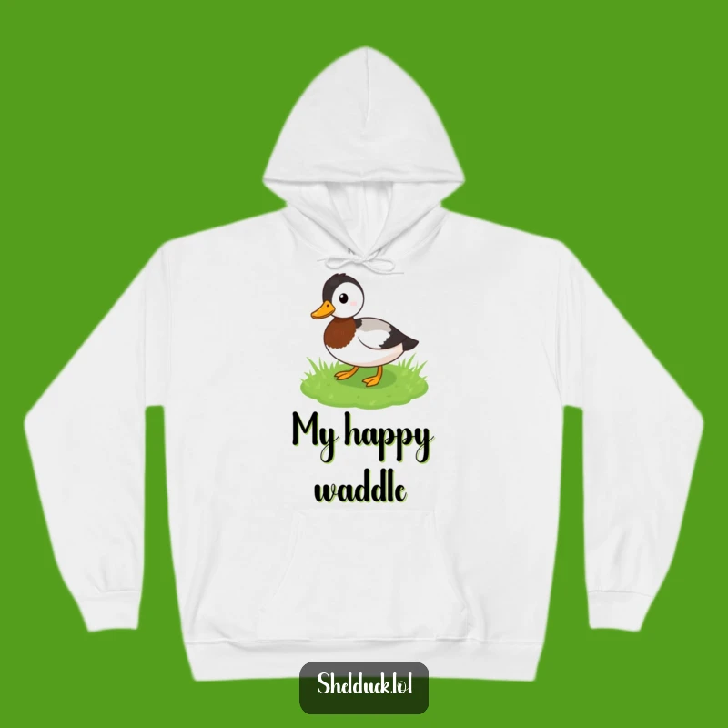 Funny Shelduck Waddling Hoodie - Cozy and Playful Bird Gift