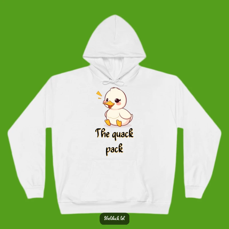 Cozy Funny Shelduck Quack Hoodie: Warm Duck Sound Wave Gift