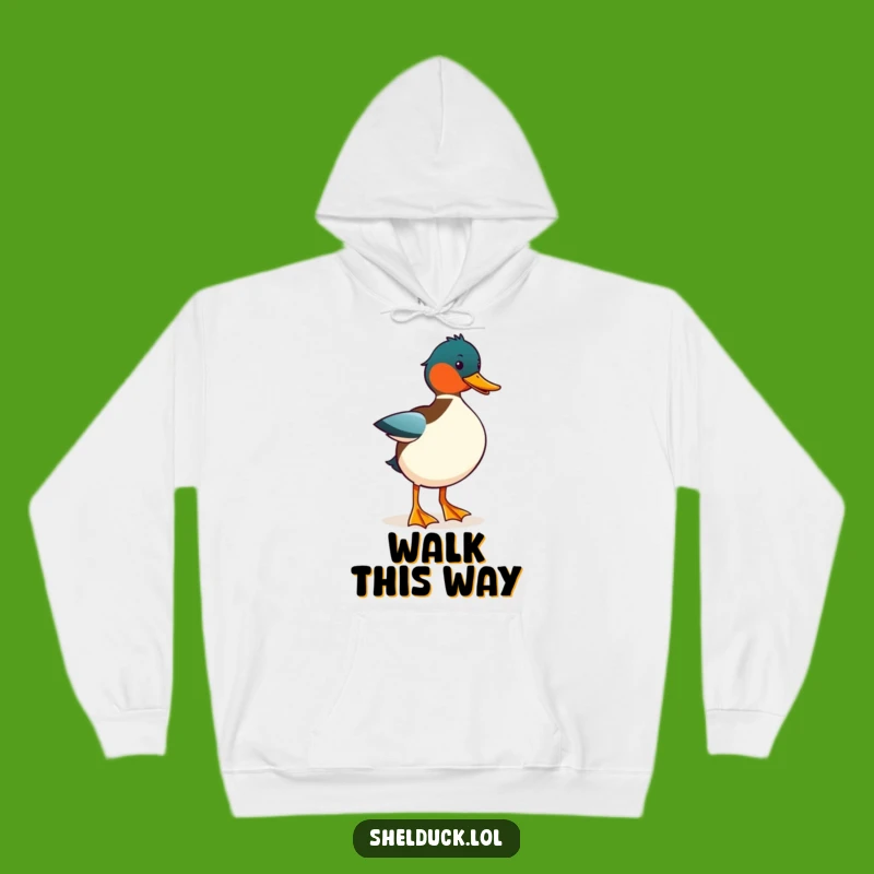 Funny Shelduck Strut Hoodie - Warm and Comical Bird Gift