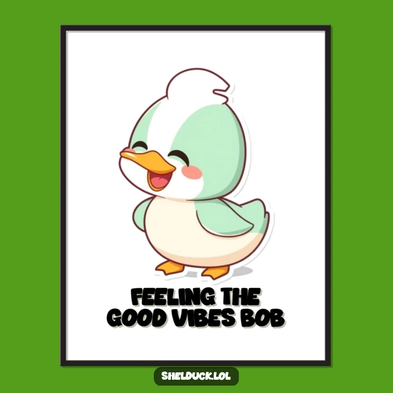Free Printable Wall Art: Joyful Shelduck, Funny Downloadable Decor for You