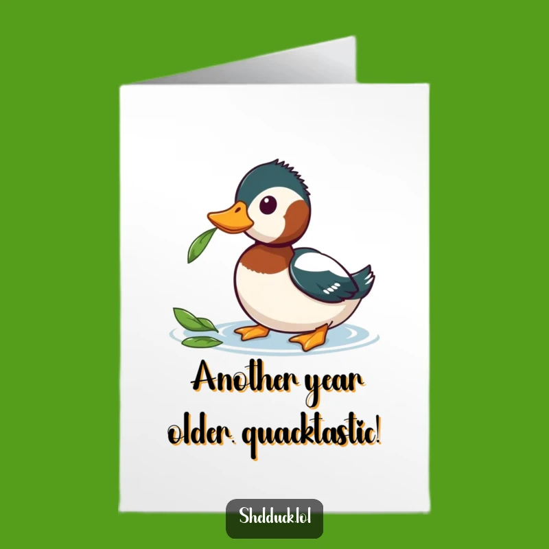 Curious Shelduck Free Printable Birthday Card: Funny Downloadable Gift for Friends