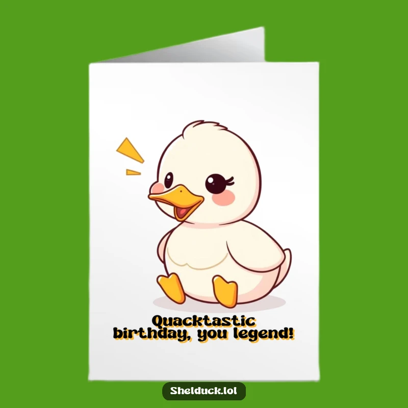 Free Printable Birthday Card: Quacking Shelduck, Hilarious Downloadable Gift!