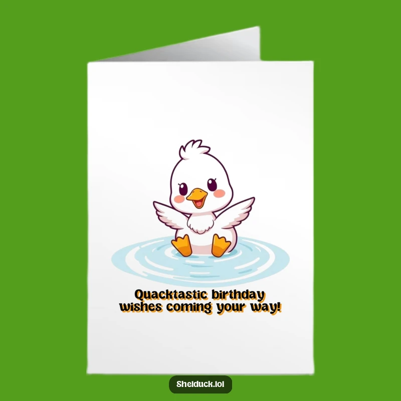 Free Printable Shelduck Birthday Card: Funny Bob Up Greeting, Perfect Downloadable Gift