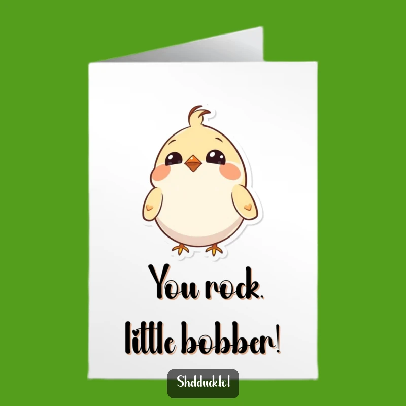 Free Printable Congratulations Card - Happy Bobbing Bird Downloadable