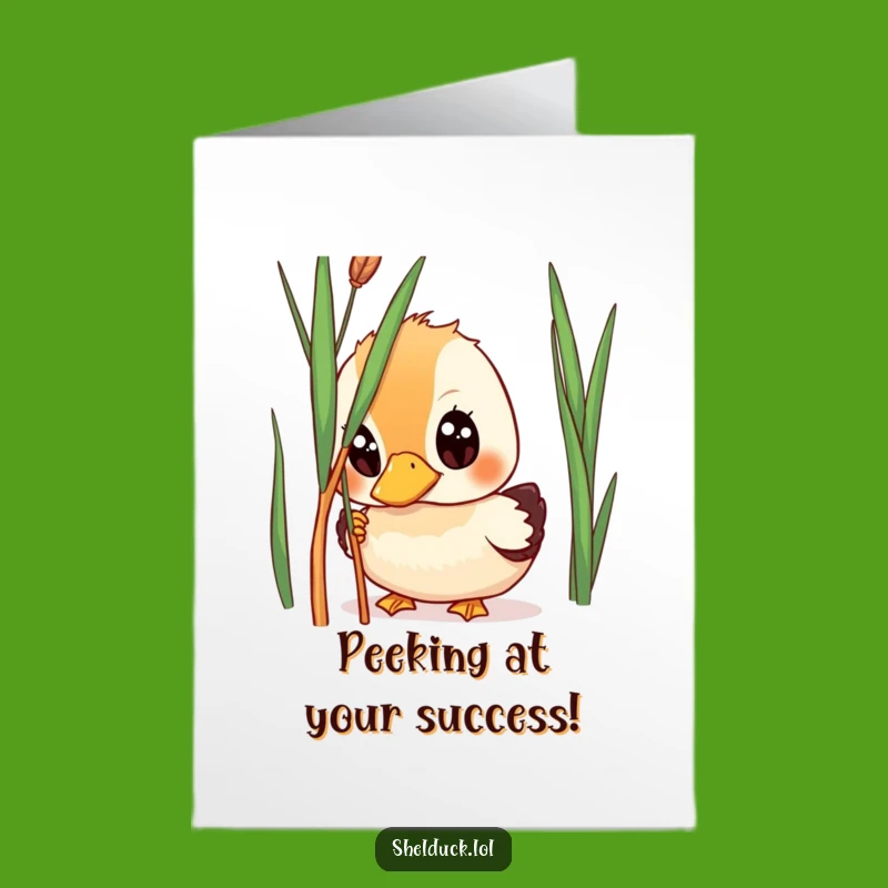 Hilarious Free Printable Shelduck Congrats Card - Peek-a-Boo Art for Big Wins