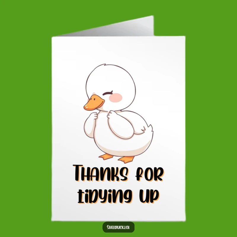 Free Printable Shelduck Thank You Card: A Feathered Thank You