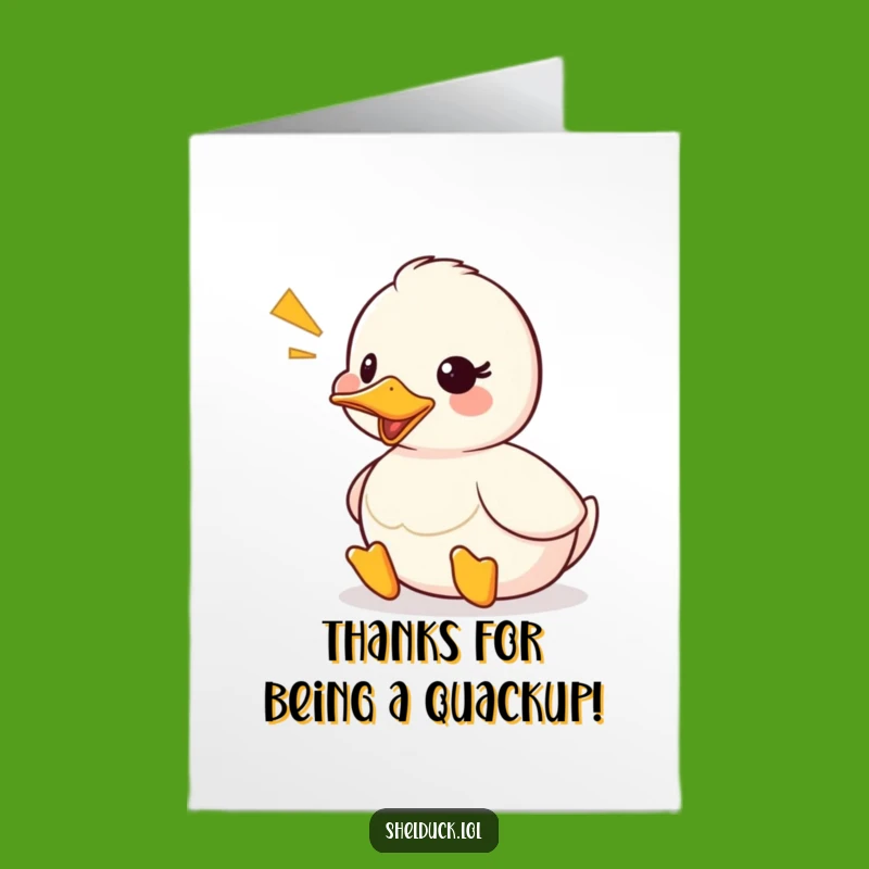 Free Printable Thank You Card: Quacking Shelduck, A Funny Downloadable Gift!