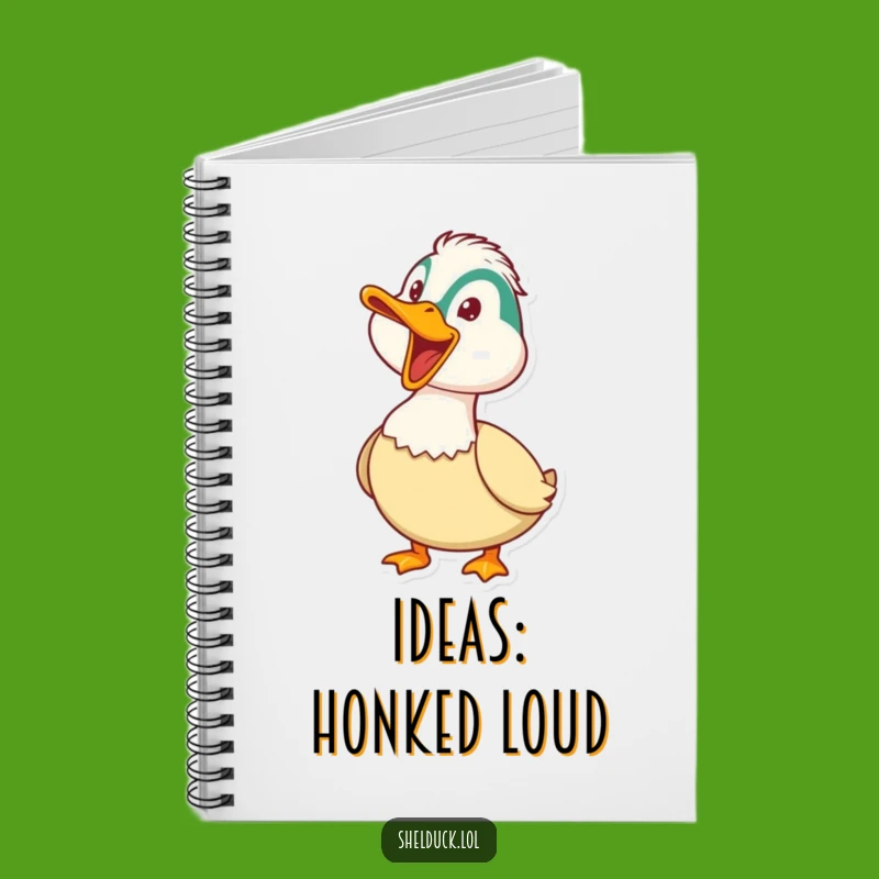 Funny Honking Shelduck Notebook - Playful Bird Journal, Perfect Gift!