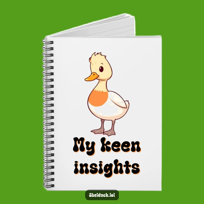 Funny Shelduck Alert Notebook: Cute Duck Vigilant Journal Gift