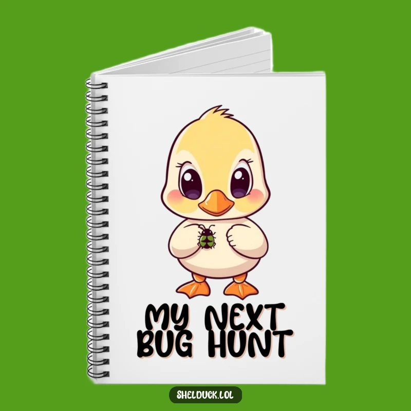 Funny Shelduck Bug Notebook - Jot Notes with Curious Focus, Funny Gift!