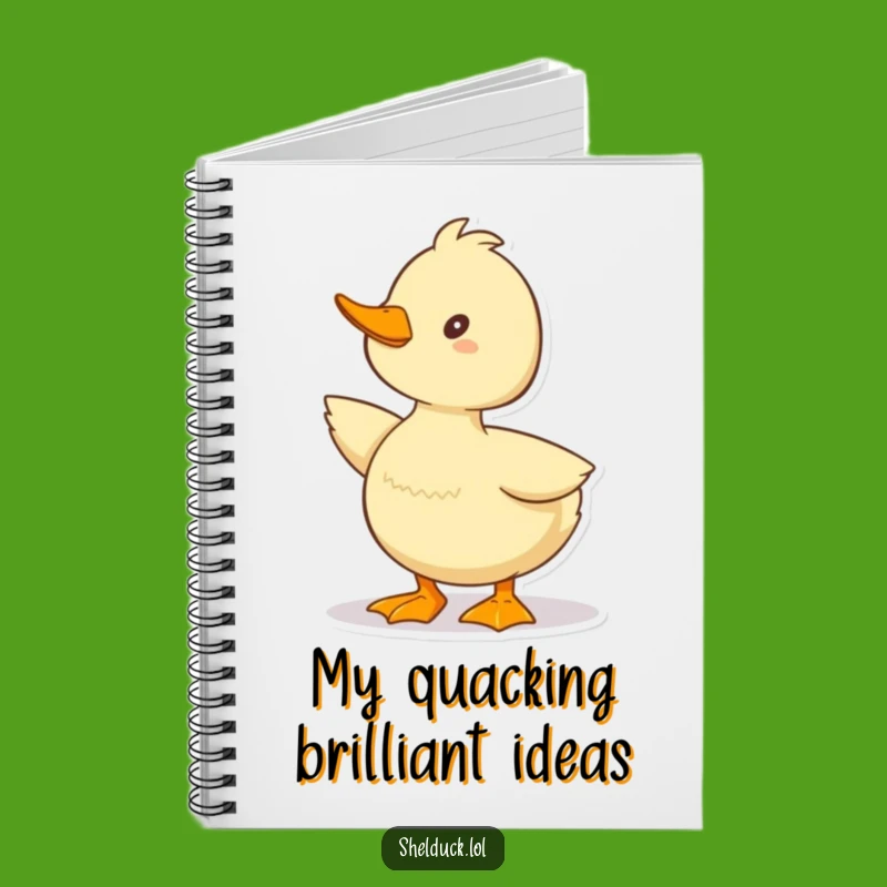 Funny Shelduck Notebook: Happy Quack Pose Journal, Cheerful Funny Gift