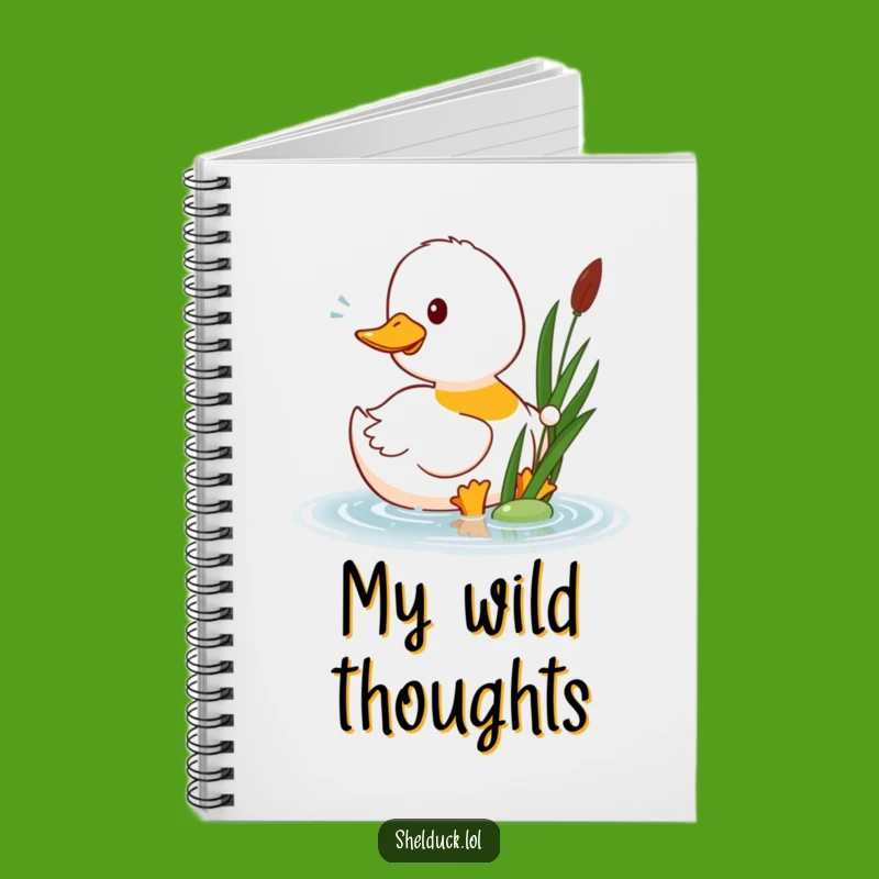 Funny Shelduck Pecks Reed Notebook: Jot Down Ideas with Humor Gift