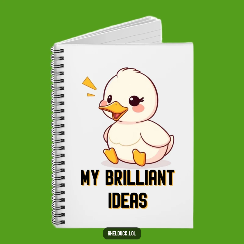Funny Shelduck Quack Notebook: Cute Duck Sound Wave Journal Gift