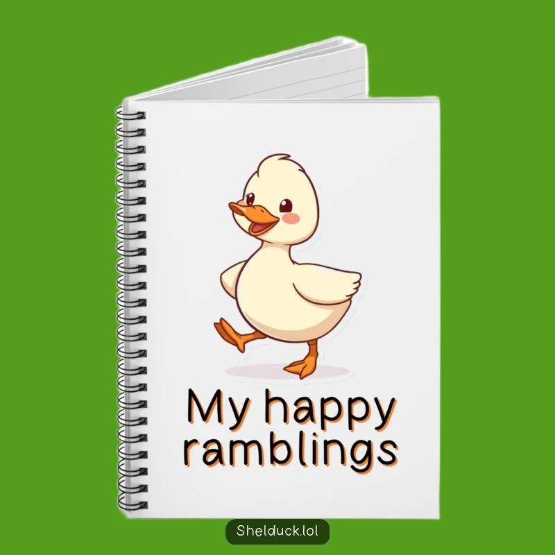 Funny Shelduck Waddling Notebook - Hilarious Bird Journal for Ideas!