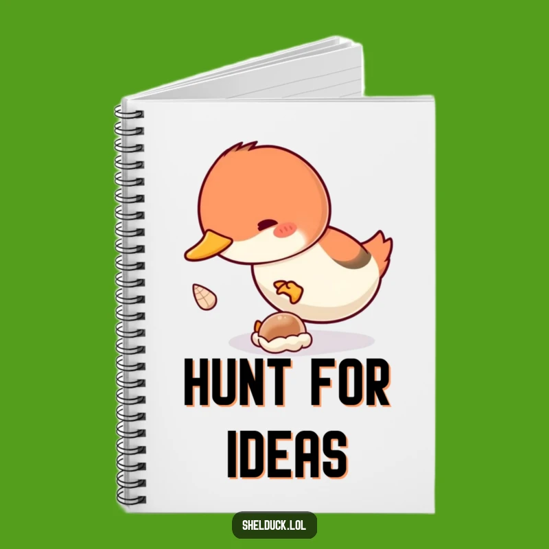 Funny Shelduck Dive Notebook - Jot Down Ideas with Enthusiasm Gift