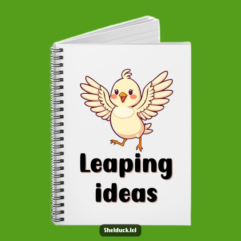 Funny Hopping Bird Notebook: Jot Down Ideas with Cheerful, High-Flying Flair