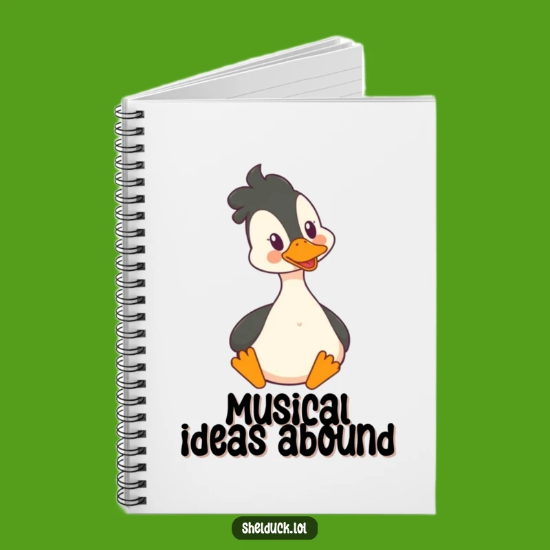 Funny Shelduck Notebook - Happy Thoughts Journal, Joyful Bird Lover's Gift