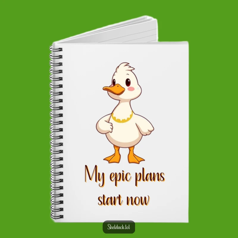 Funny Proud Shelduck Notebook: Cheerful Bird Journal, Funny Gift for Writers