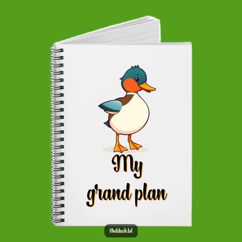 Funny Shelduck Strut Notebook - Jot Down Ideas with Comical Style Gift