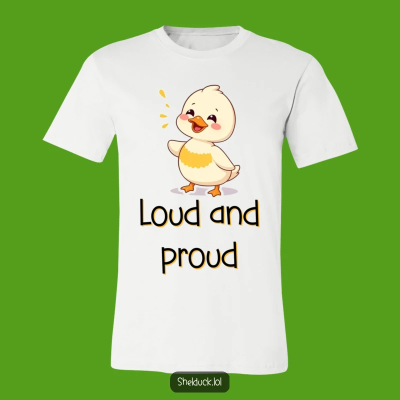Funny Shelduck Chirping T-Shirt: Wear Your Laughter with This Hilarious Bird Design