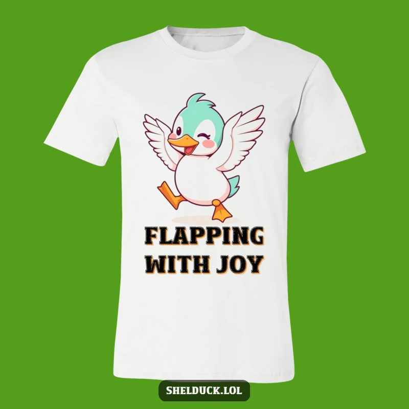 Funny Shelduck Excited T-Shirt - Hilarious Bird Tee for Happy People!