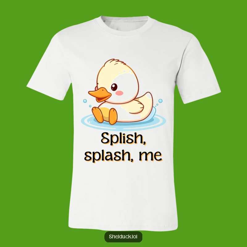 Funny Shelduck Splash T-Shirt: Cheerful Duck Graphic, Comfy Tee for Fun