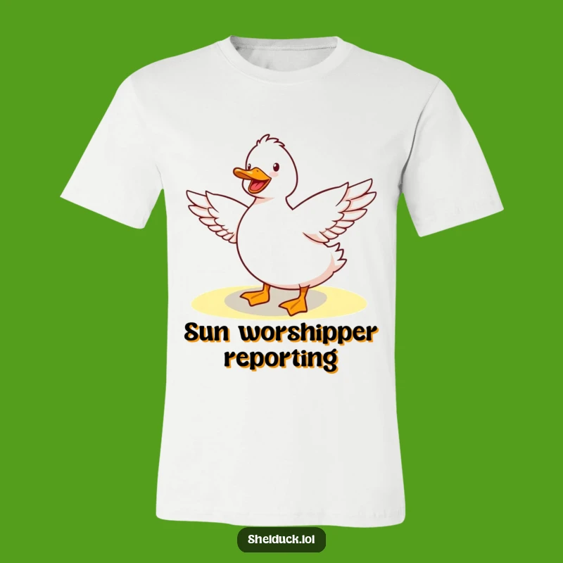 Funny Shelduck Sunshine Stretch T-Shirt: Cute Bird Art for a Hilarious Gift