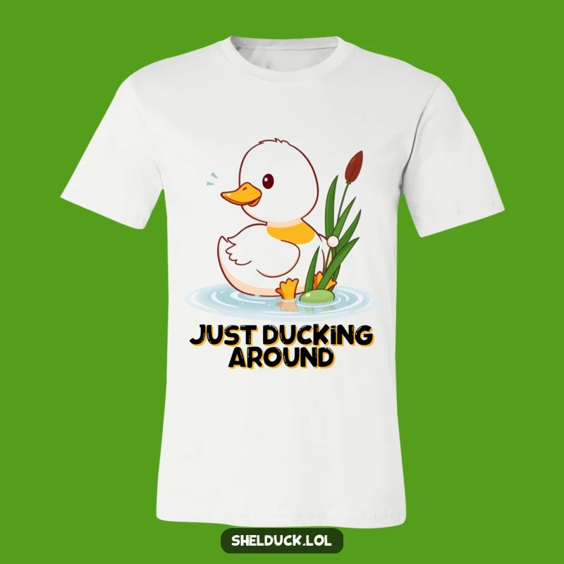 Funny Shelduck Pecks Reed T-Shirt: Hilarious Bird Watching Tee Gift