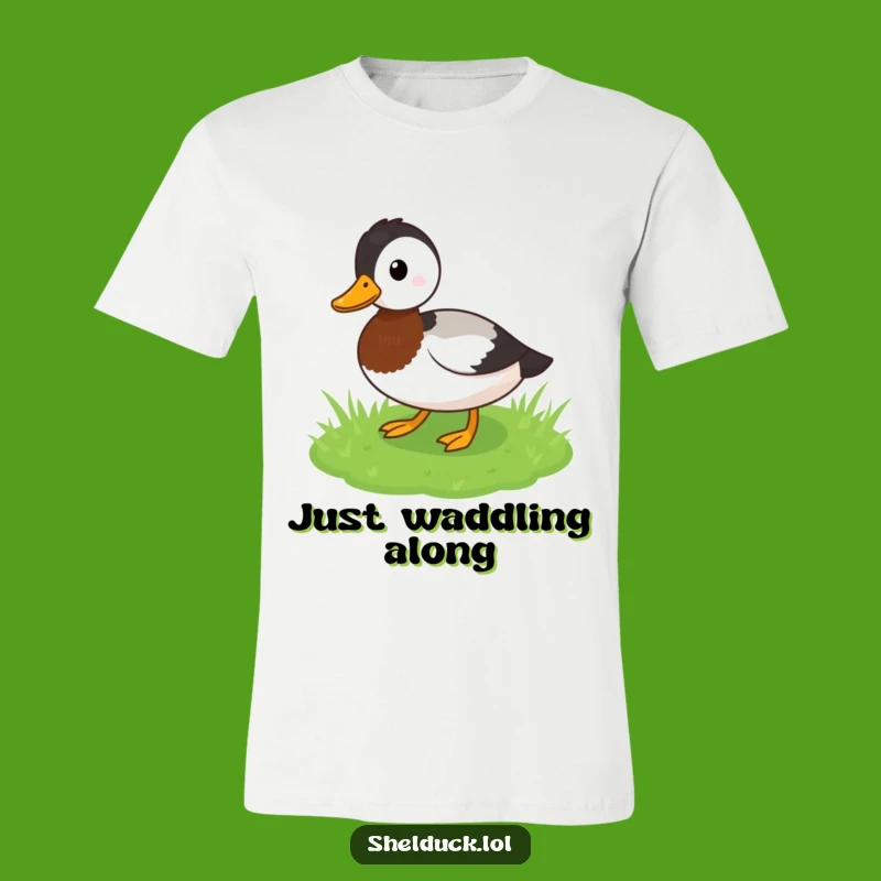 Funny Shelduck Waddling T-Shirt - Playful Bird Humor Gift Apparel