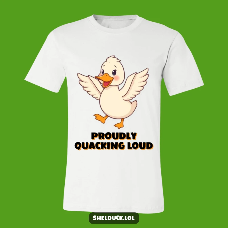 Funny Shelduck Quacking T-Shirt - Joyful Bird Flapping Wings, Great Funny Gift!