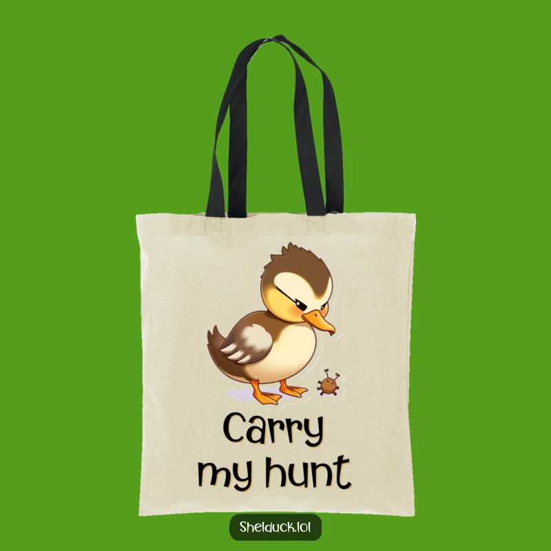 Funny Shelduck Peck Tote Bag: Chic Playful Duck, Stylish Gift for Shopping
