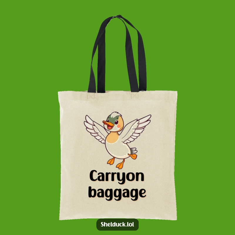 Funny Shelduck Flying Tote Bag - Carry Your Freedom Everywhere