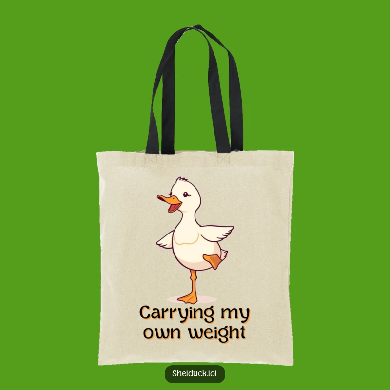 Funny Shelduck Balancing Tote Bag: Carry Your Laughs In Style!