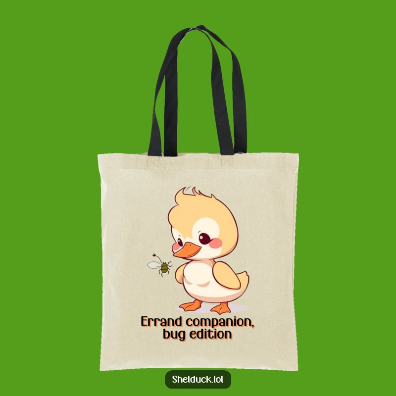 Funny Shelduck Curiosity Tote Bag - Eco-Friendly Bird Design Bag - Wonderful Funny Gift Accessory