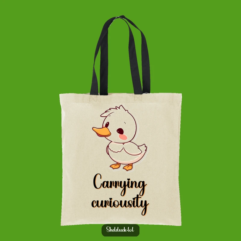 Funny Shelduck Head Tilt Tote Bag - Carry Your Curiosity Everywhere!