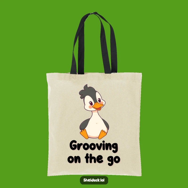 Funny Shelduck Tote Bag - Happy Bobbing Head Style, Joyful Carry-All Gift