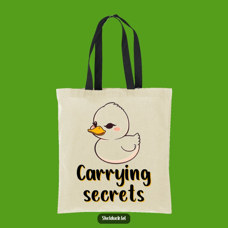 Funny Shelduck Tote Bag - Winking Grin Accessory, Hilarious Gift