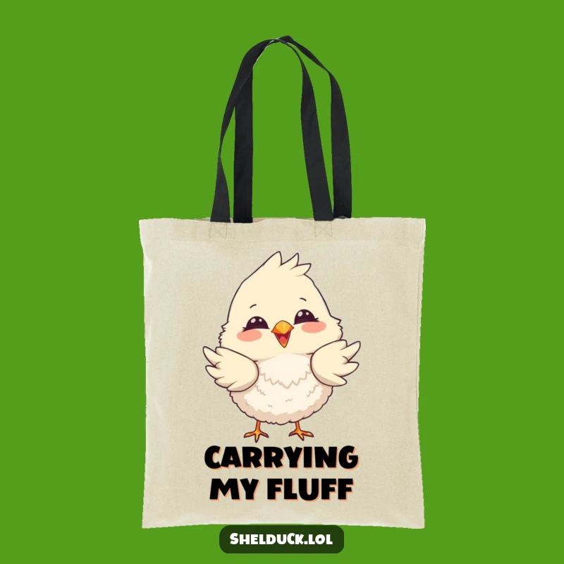 Funny Tail-Dipping Bird Tote Bag: Carry Your Playfulness Everywhere