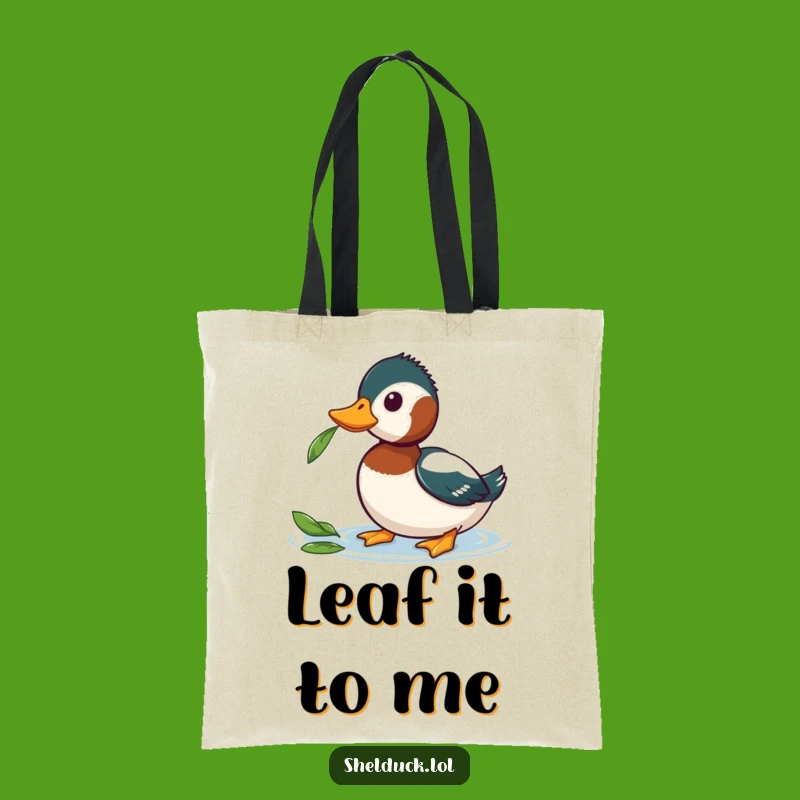 Funny Shelduck Tote Bag - Curious Nature Lover Gift